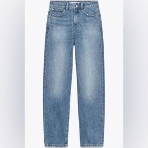 Zara Mom Fit High Rise Slim Mom Leo Ankle length Comfort Slim Fit Jeans